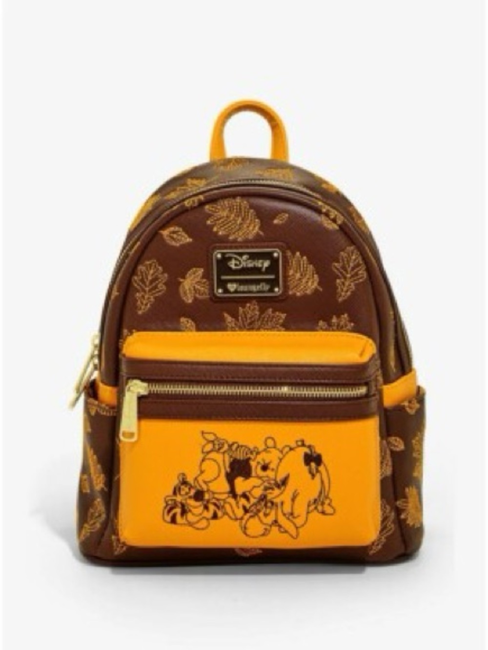 Loungefly Disney Winnie Pooh Autumn Leaves Mini Backpack RARE FIND
